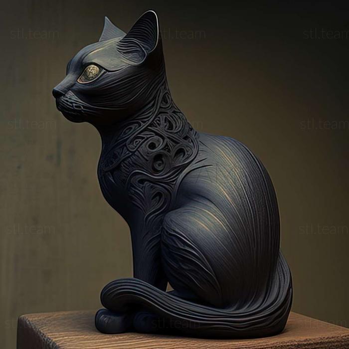 3D модель Бомбейская кошка (STL)